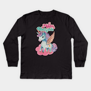 Magic Unicorn Kids Long Sleeve T-Shirt